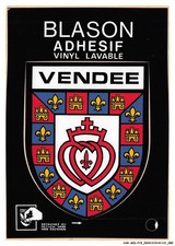 CAR-AEDP15-1044-85 - Blason adhesif vinyl lavable