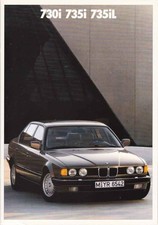 Catalogue / Brochure BMW 730i 735i 735iL E32 1/1989 Belgique en français