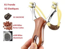 Lance-pierre avec 2 elastiques