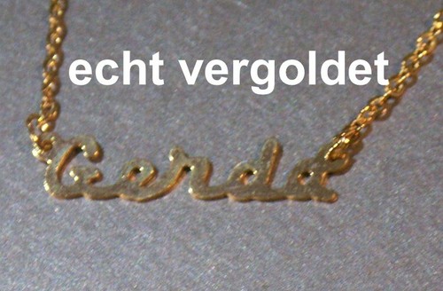 Collier prénom gerda or - collier,