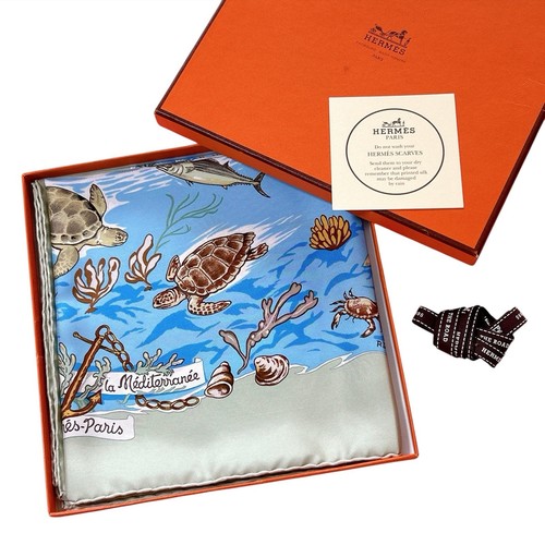 écharpe vintage soie - Écharpe, en