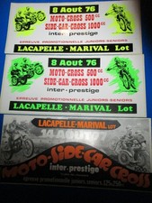 3 AUTOCOLLANTS MOTO SIDE CAR