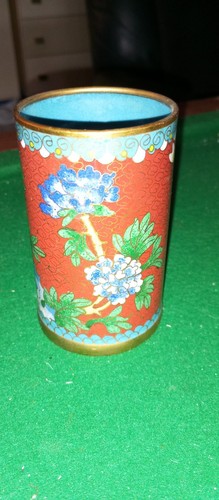 Ancien pot pinceaux - ancien,