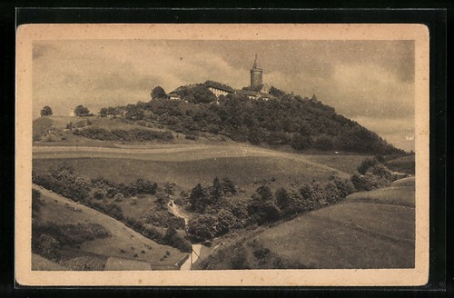 Kahla vue sur château - sur, le