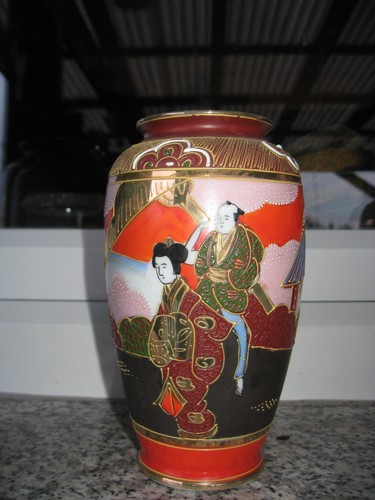 Vase satsuma porcelaine - vase,