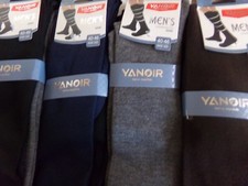 3 A 6 PAIRES DE CHAUSSETTES HOMME NOIR MULTICOLORE HAUTES LONGUES MI BAS COTON 