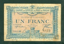 NECESSITE 1 FRANC CHAMBRE DE