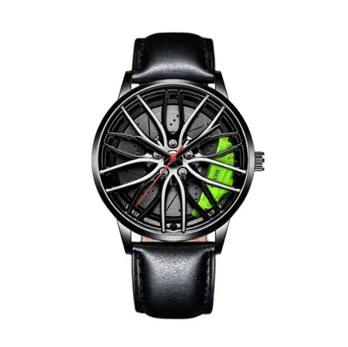 Men car wheel rim - hub, watch