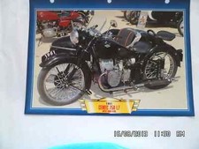 CARTE FICHE MOTO 1951 CEMEC