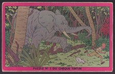 HERGE . PUZZLE CHEQUE TINTIN