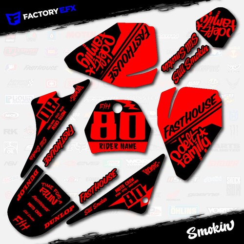 Black red smokin graphics - &,