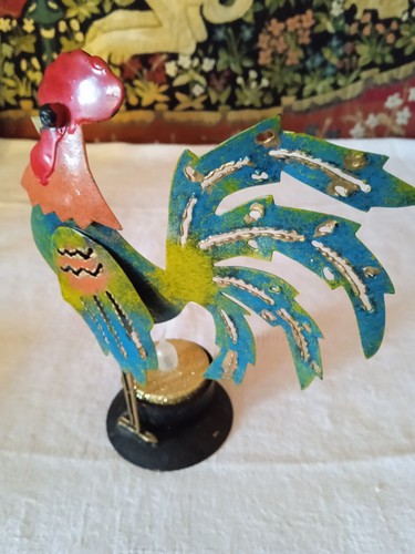 Petit coq métal porte - en,