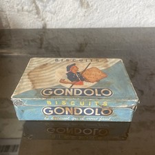 Boite ancienne Biscuits Gondolo Monaco - Papier fragile taché