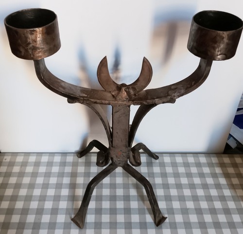 Bougeoir fer forgé - fer, artisanal