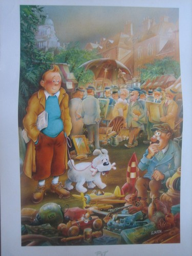 Affiche 1993 tintin - tintin, par