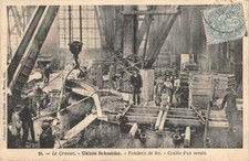 LE CREUSOT - Usines Schneider - Fonderies de fer - Coulée d'un moule