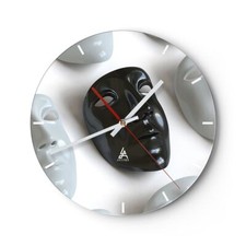 Horloge murale en verre