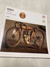 Indian 1000 course sur piste 1911 carte moto de collection Atlas USA