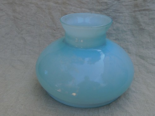 Opaline bleue ancienne globe - bleue, /