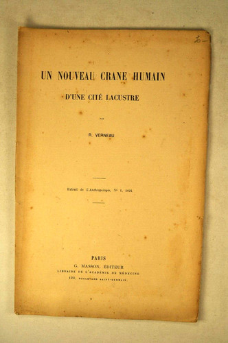 Verneau nouveau crane humain - verneau,