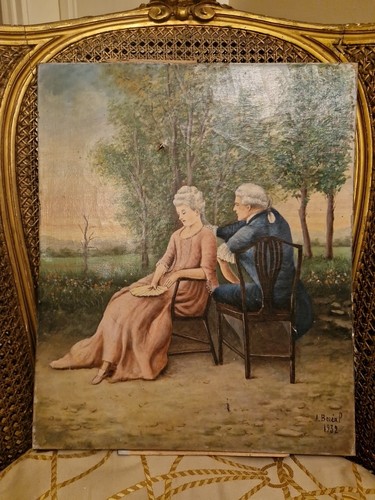 Peinture ancienne huile - , sur