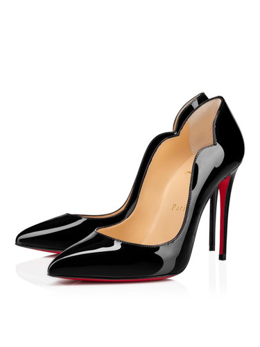 Escarpins noirs cuir verni - escarpins,