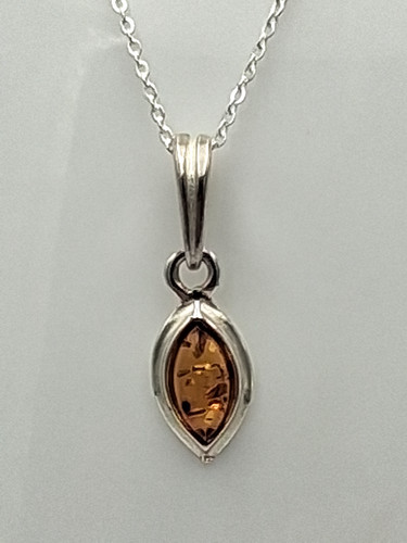 Pendentif ambre 925 argent - pendentif,