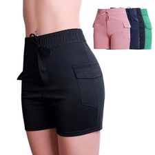 Shorts Femme Taille Haute Pantalon D'Été Pantalon Décontracté