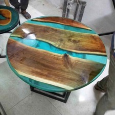 42 " Résine Époxy Café Table Top Meuble Maison Décors Résine Art pour Meuble
