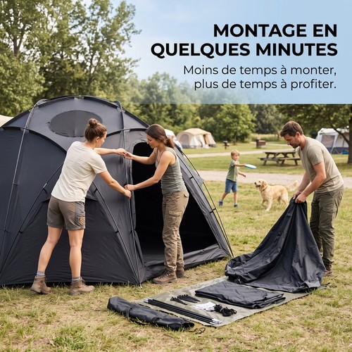Tente dôme groupe 8 - groupe,