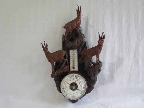 Ancien baromètre thermomètre - ancien, baromètre,thermomètre