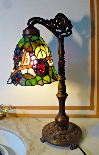 Tiffany stil lampe lecture - tiffany,