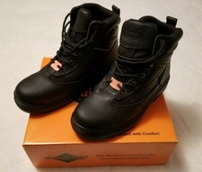   GENIUNE GRIP Leather Boots.Mens Size 8w,Womens Size 10w.Unisex.