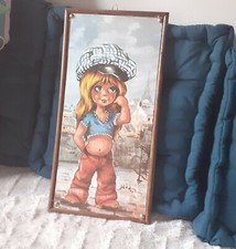 Cadre Vintage Veritable Type Poulbot Titi Parisien