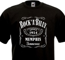 T-Shirt ROCK'A'BILLY Rockabilly Rock'n Roll Teddy Boy Flying Saucers Crazy Cavan