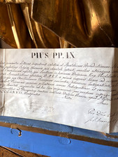 Document ancien reliquaire Pie