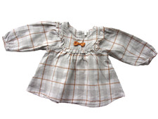 J366 Vêtement Occasion Bébé Robe m.l. carreaux, doublée ORCHESTRA 6 mois