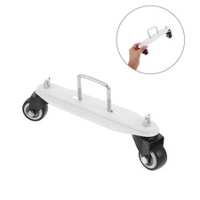  1 paire de supports de poulie pour radiateur mobile avec roulettes