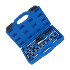 17 PCS Siège D'injecteur Coffret d'outils de nettoyage siège injecteur Diesel
