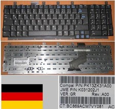 Clavier Qwertz Allemand HP DV8000 DV8200 EK776EA 403809-041 PK13ZK31A00 Noir