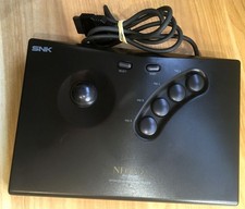 JOYSTICK ARCADE SNK NEO GEO AES FONCTIONNEL NEO-AEC Boule fissurée VOIR PHOTOS