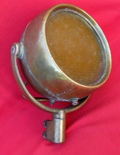 MARINE PROJECTEUR DE PONT ANCIEN LAITON PARALLUX / Phare poursuite Black-out