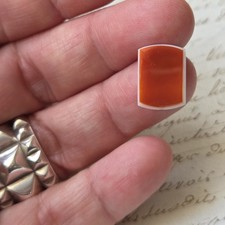 Cornaline Agate Rouge Ancienne pour Bijou 16 mm Intaille Héraldique