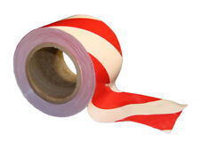 Bande de Barrage 100m Fermeture Glissière D'Avertissement Rubalise Rouge/Blanc