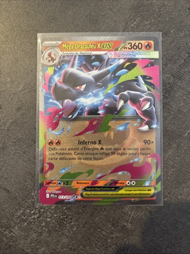 Carte pokémon méga - carte, méga-dracaufeu