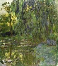 Weeping Willows, The Waterlily Pond at Giverny (70 x 80 cm)