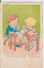 CP "Une tasse de thé" - M T Rueil