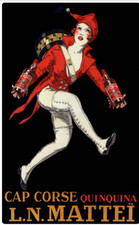 affiche poster cap corse vin