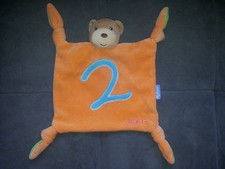 Doudou KALOO ours plat orange