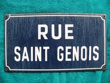 Ancienne plaque de rue